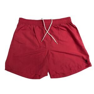 Polo Ralph Lauren Men’s Swim Shorts – Red – No Lining – Size XL